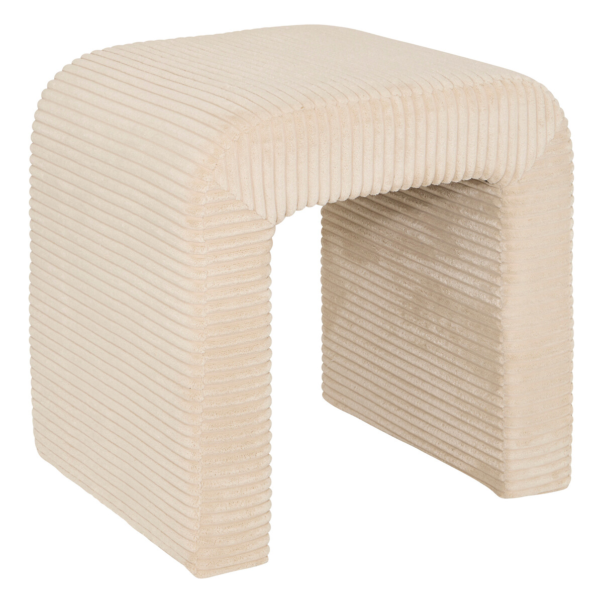 Pufe SEVI bege em veludo