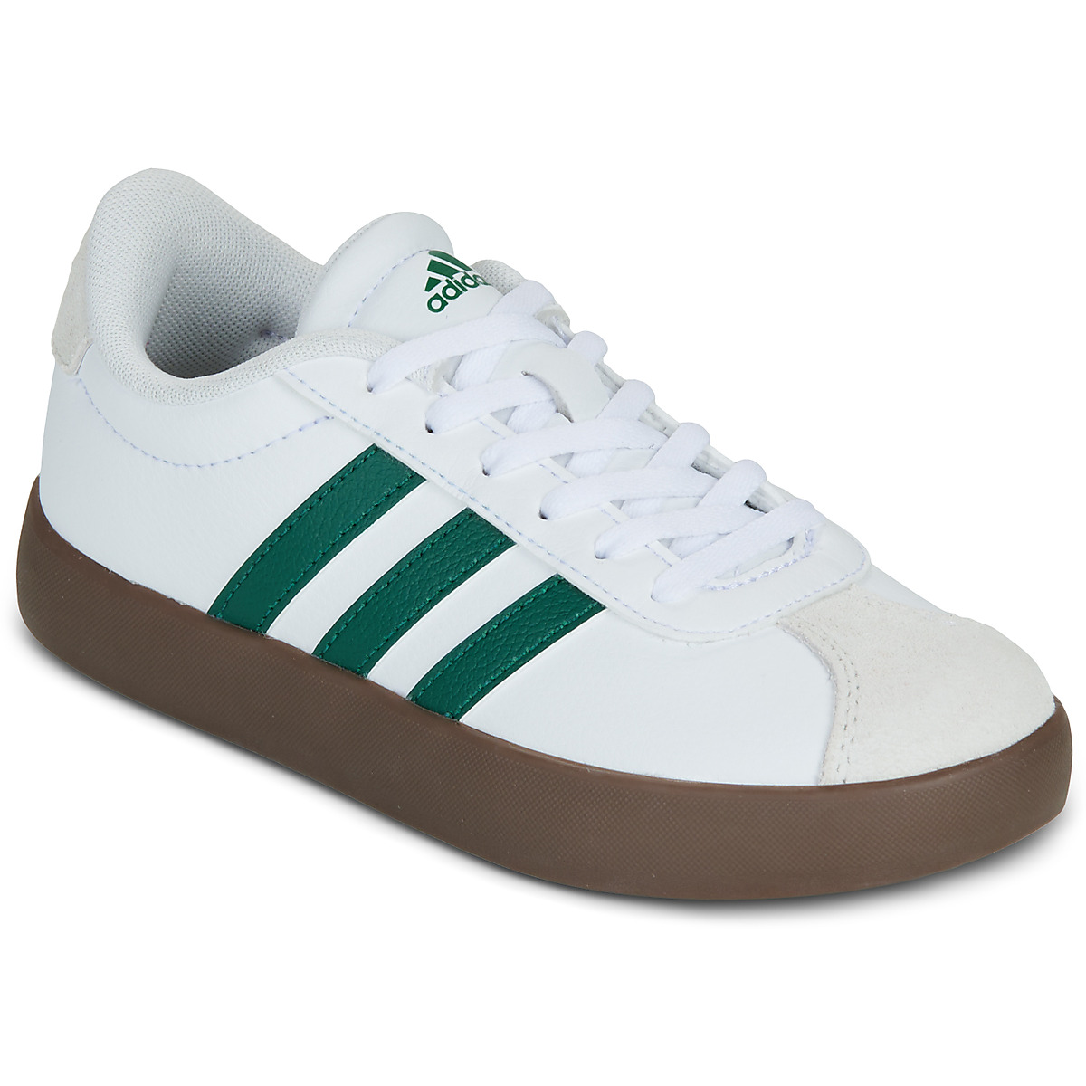 adidas - VL COURT 3.0 K - White / Green / Beige
