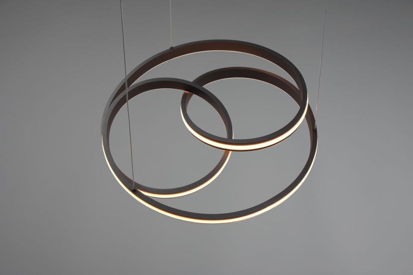Lampa wisząca YARA czarno-biała LED 1x60W Odcienie bieli 7200lm Trio