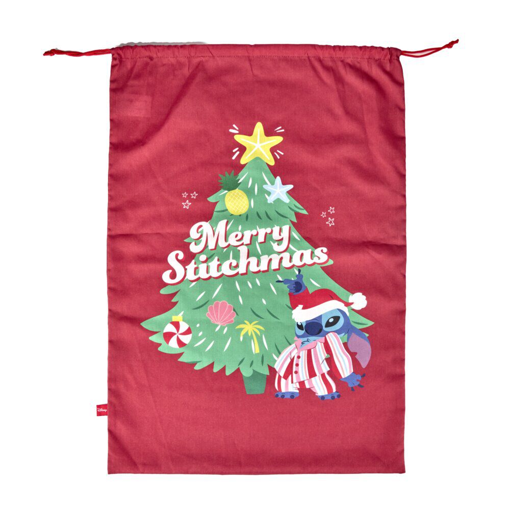 Sac réutilisable de No&euml;l Disney Stitch x3