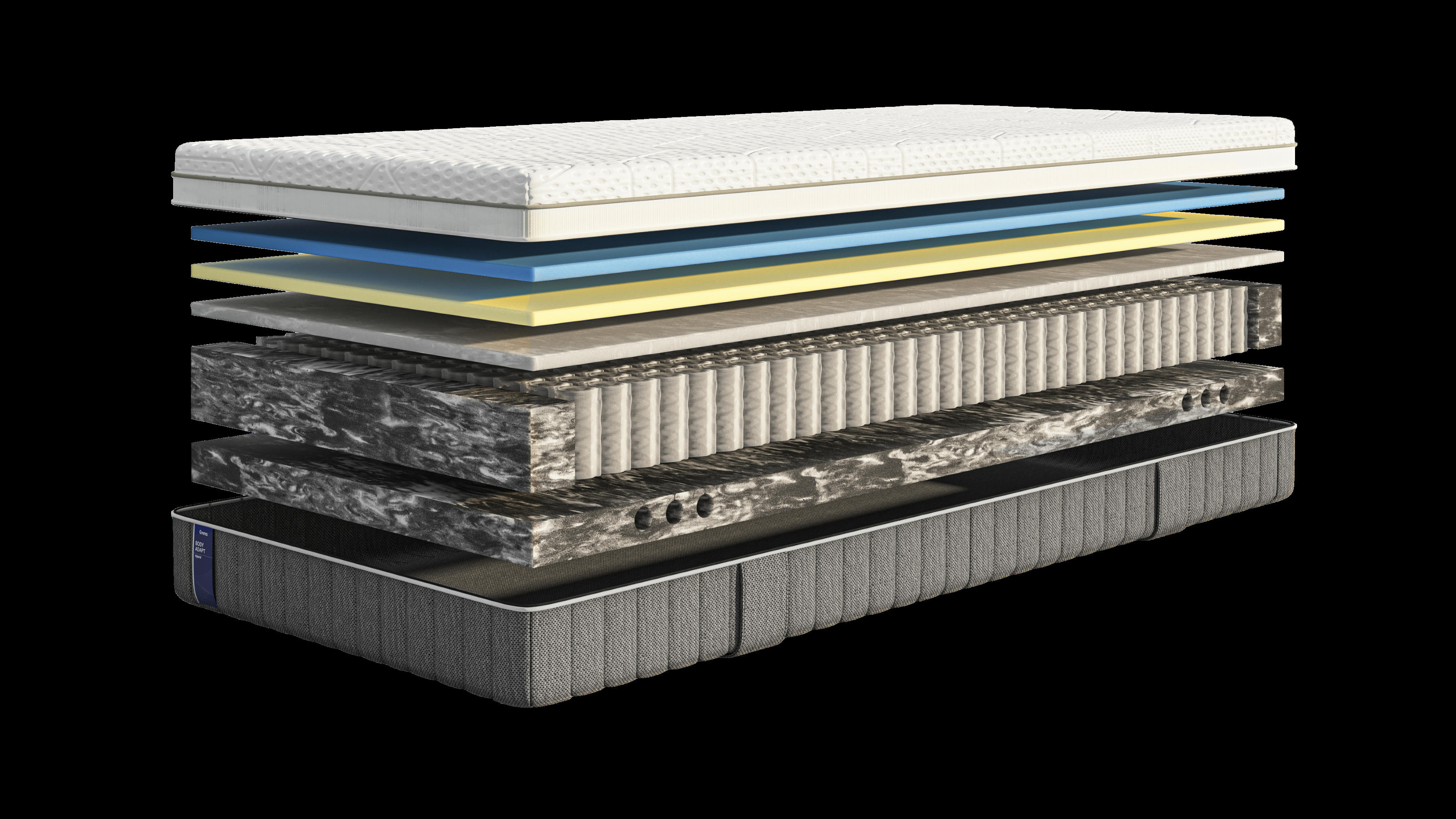 BODY ADAPT HYBRID - Emma Deluxe | Body Adapt | Hybride à ressorts ensachés | 140X190