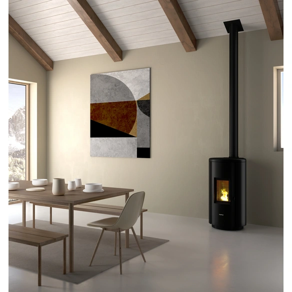 Pelletofen »Chrome 7«, 7 kW, Stahl, schwarz