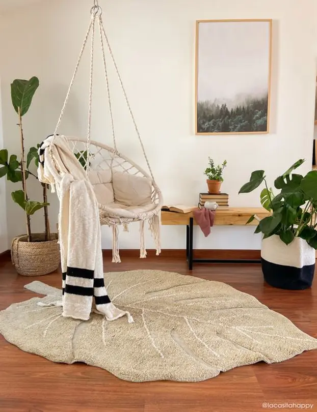 Kurzflorteppich Monstera