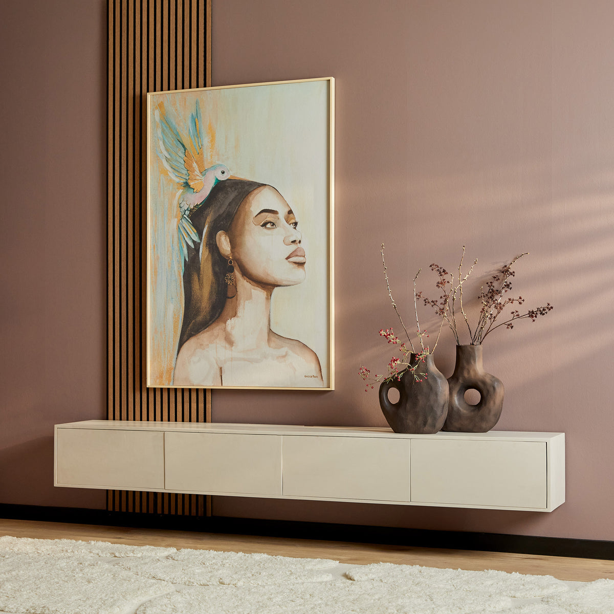 Starfurn tv meubel Vision - beige - 30x240x35cm
