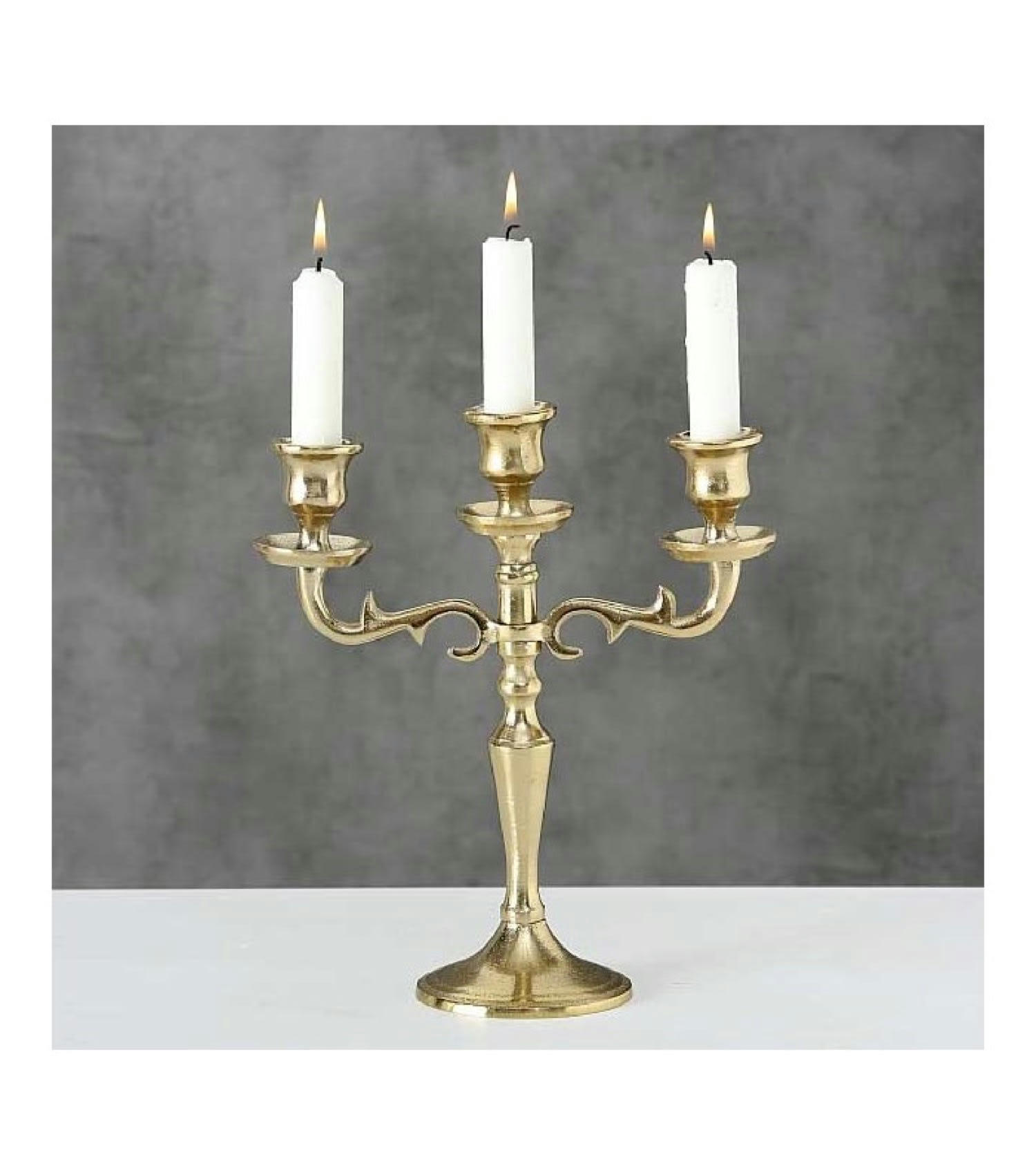 OR - Chandelier doré à 3 branches 26cm