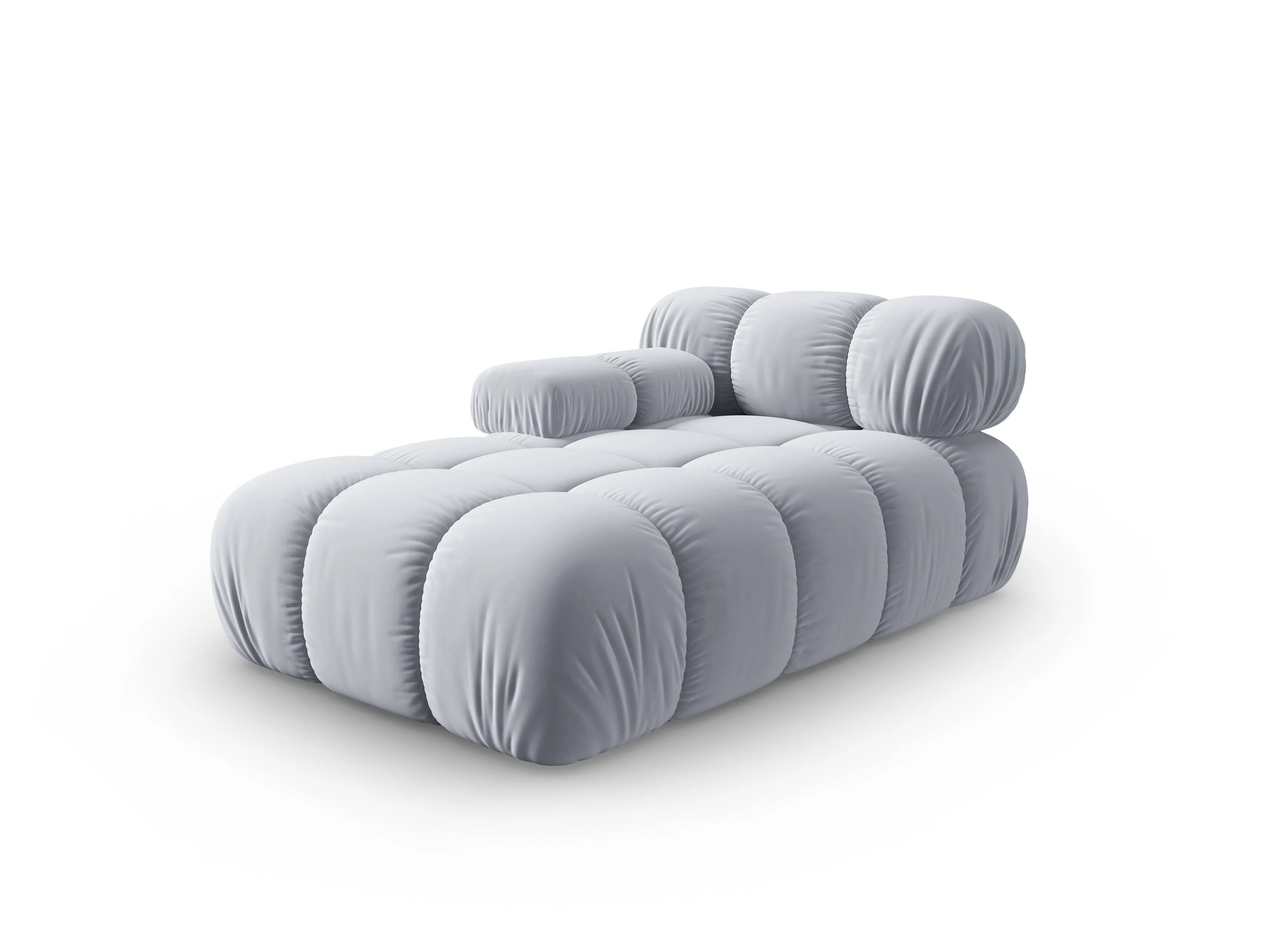 Modulair-chaise longue Tropea links velvet