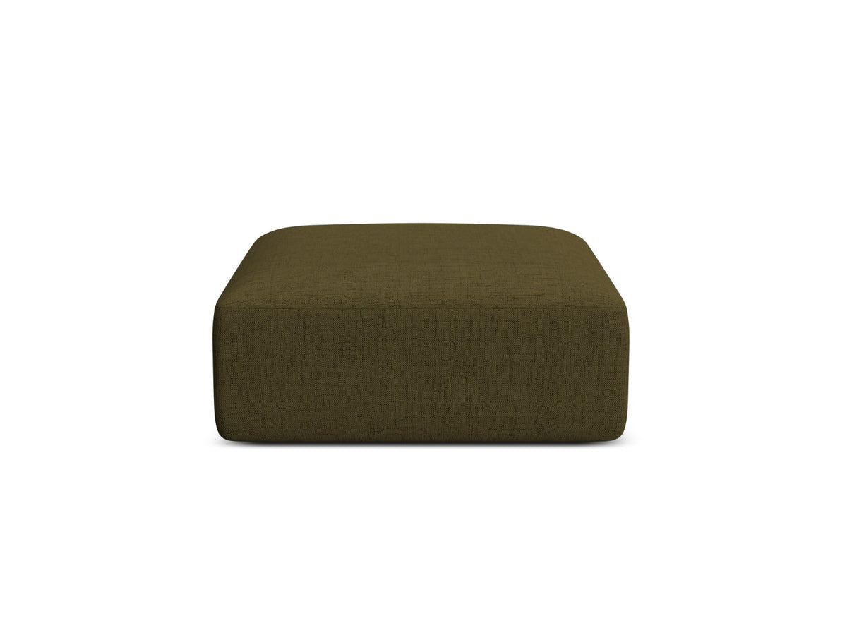Cosmopolitan Design Poef Campi structurele stof groente - 90x90x40cm