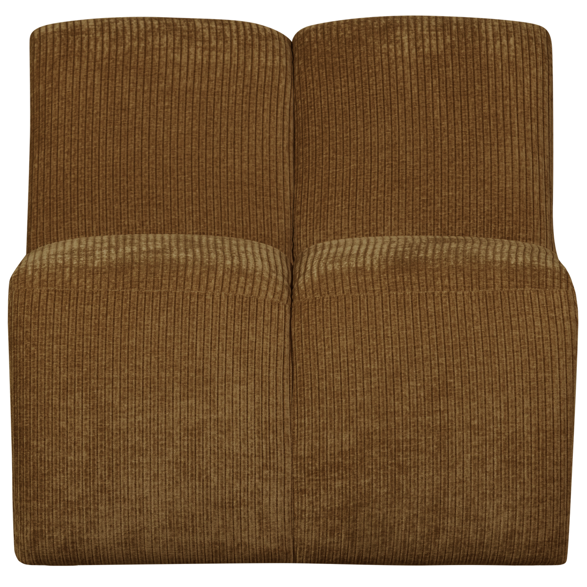WOOOD 1-zits bank Mojo - Ribstof - Honing Geel - 74x80x97