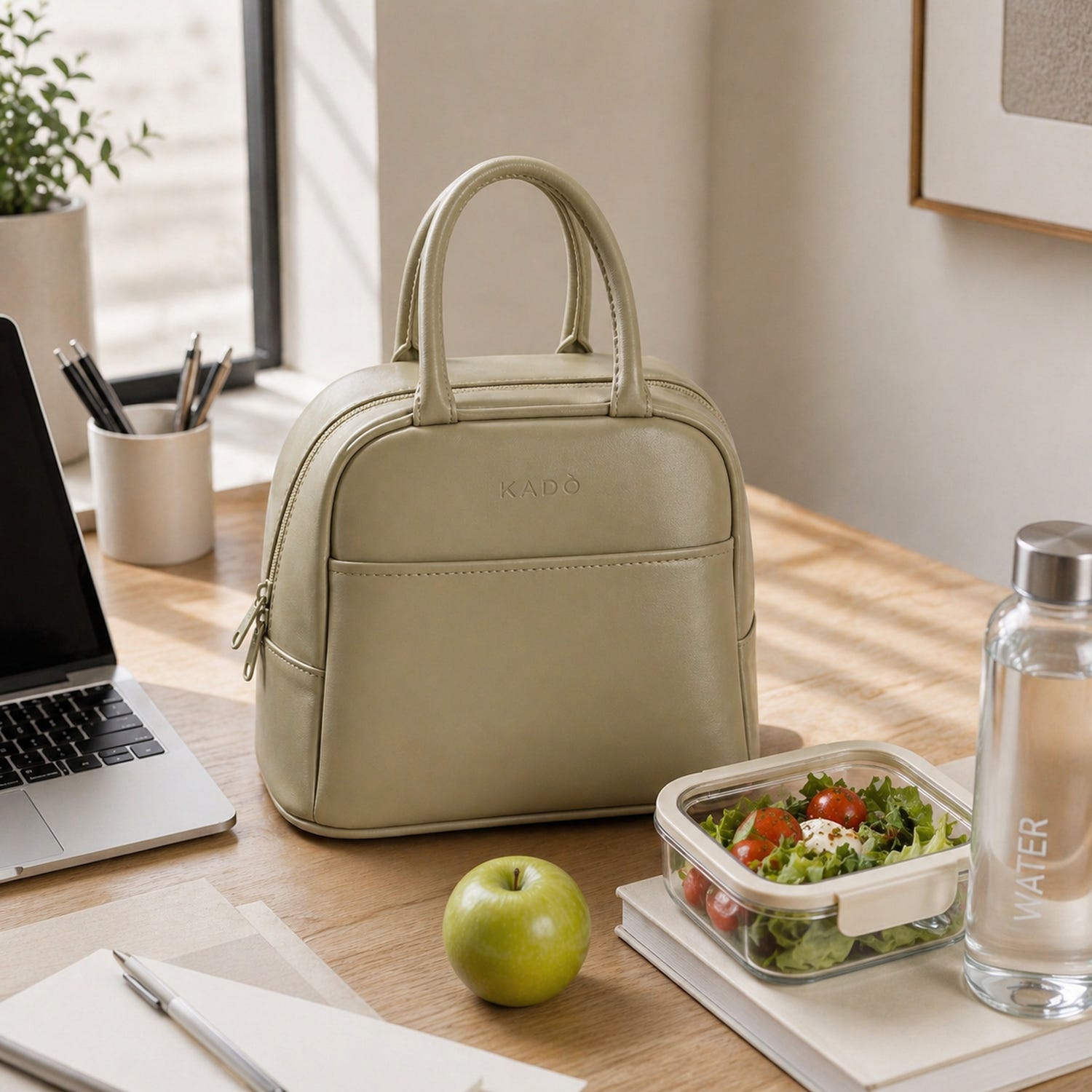 Borsa termica 8 L con manici taupe