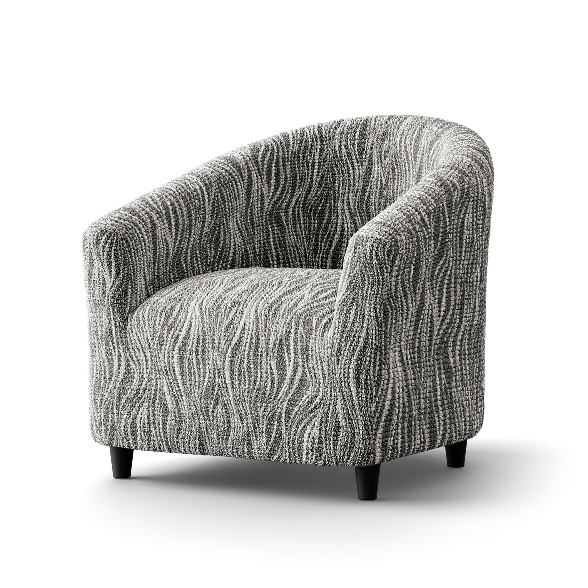 Housse microfibre bi-extensible imprimé vague spéciale fauteuil cabriolet