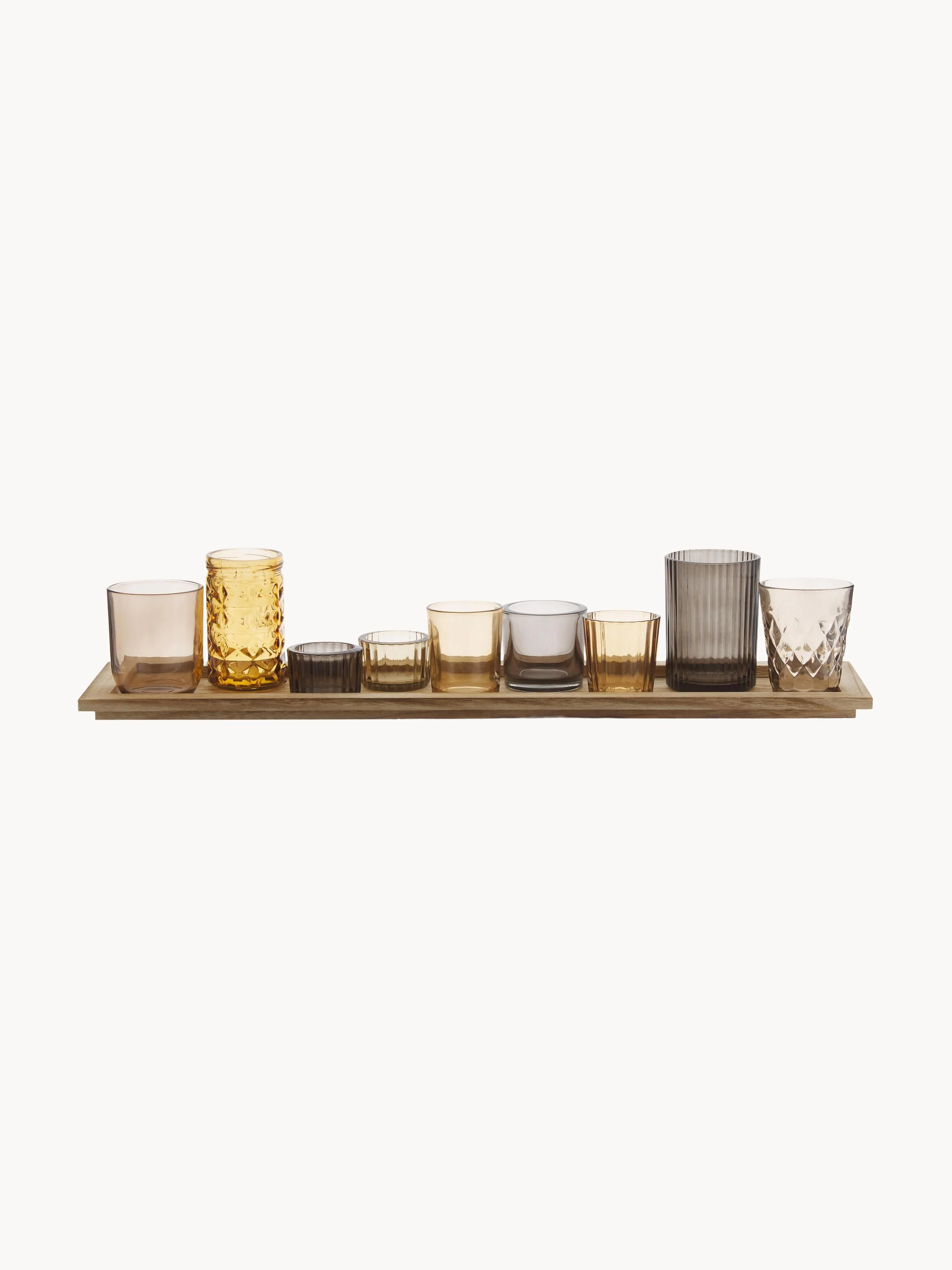 Windlichter Wessel aus Glas, 10er-Set
