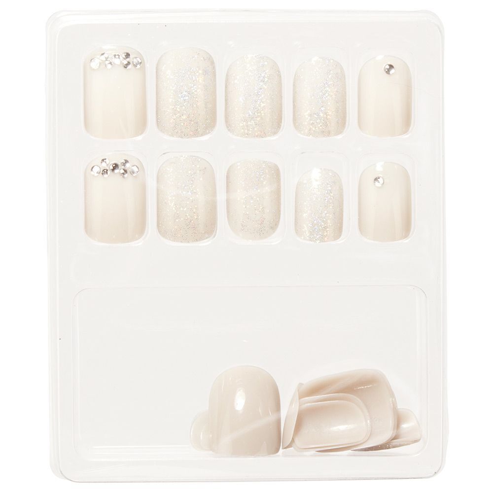 Kit de faux ongles effet strass diamant
