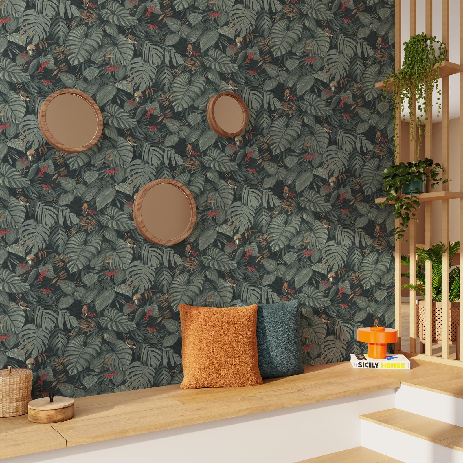 William Morris at Home Papier peint intissé ACANTHUS vert feuille