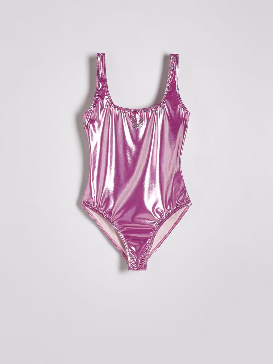 Barbie Shiny Swimsuit With Rhinestone Detail