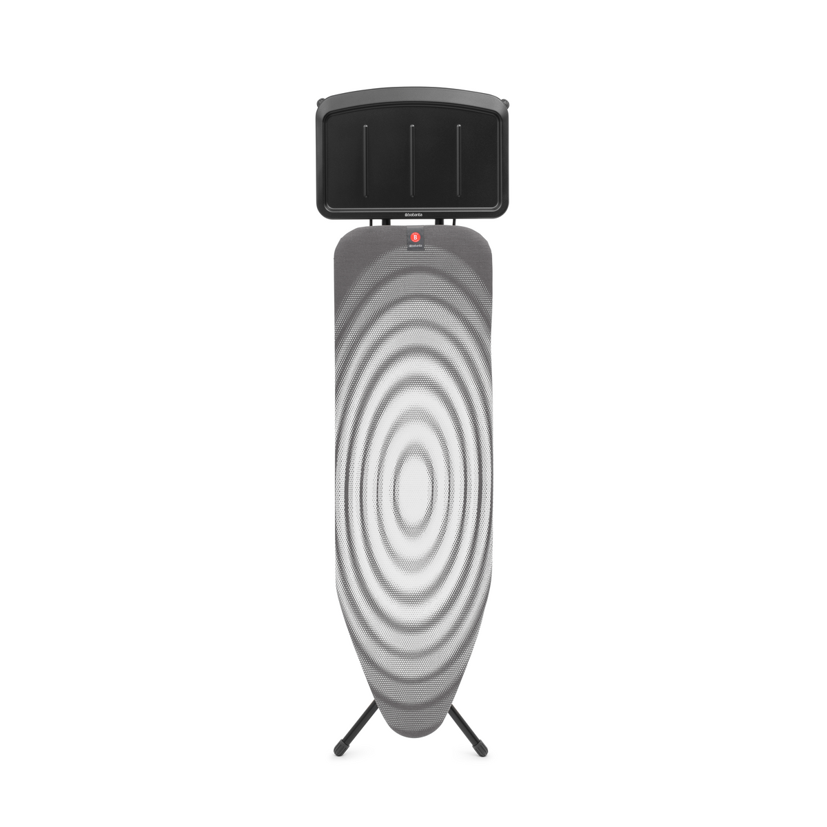 Brabantia Strijkplank B, 124x38 cm, solide stoomunithouder - Titan Oval