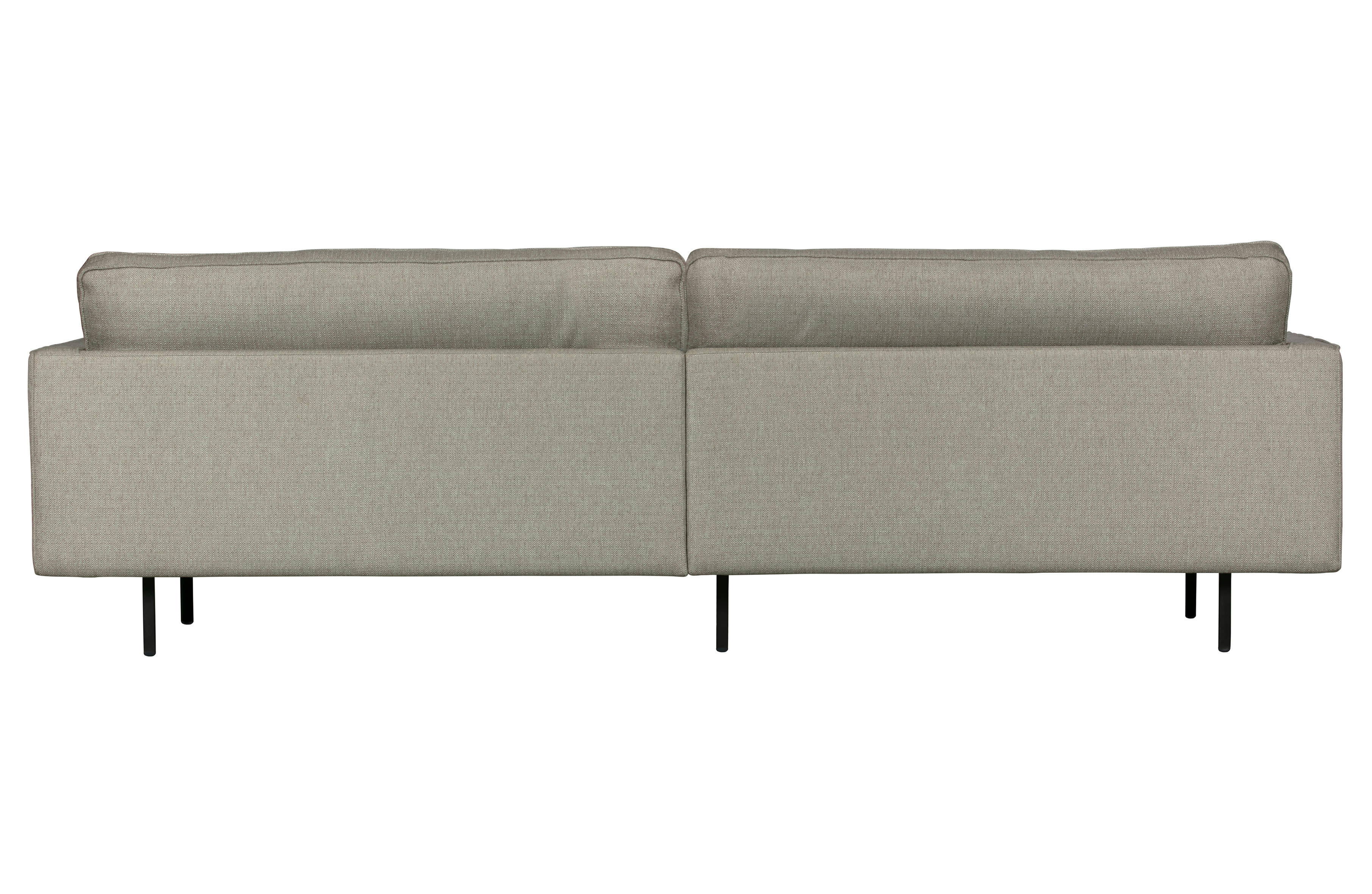 COLORADO - Canapé moderne 3 places en tissu gris ciment