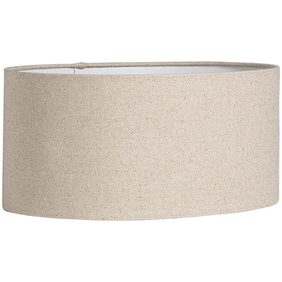 Lampenkap Luna ovaal naturel - 28,5x38x17,5 cm