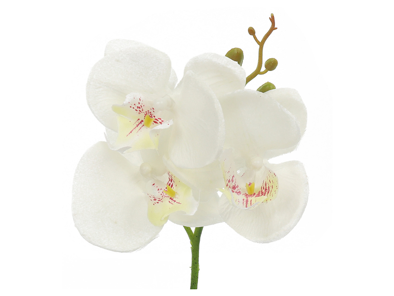 Sztuczna orchidea w doniczce 30 cm biała