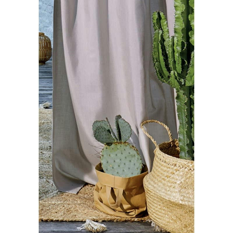 - Rideau extérieur gris 140 x 250