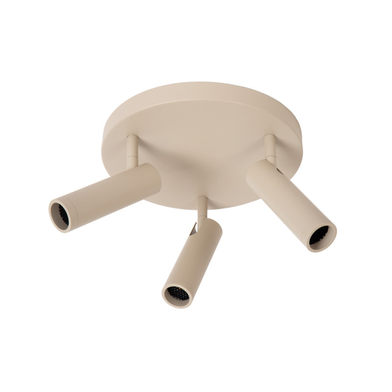 Spot Grado taupe GU10 3 x 12 W LUCIDE