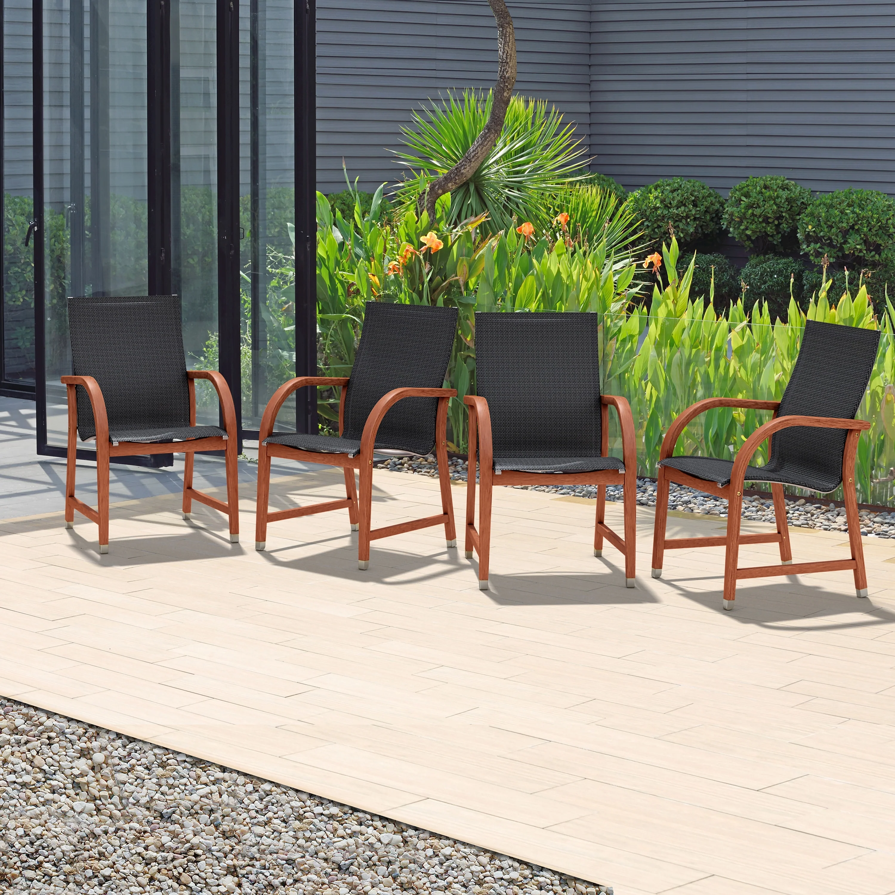 Tottenville Amazonia Outdoor Patio Dining Armchairs by Havenside Home