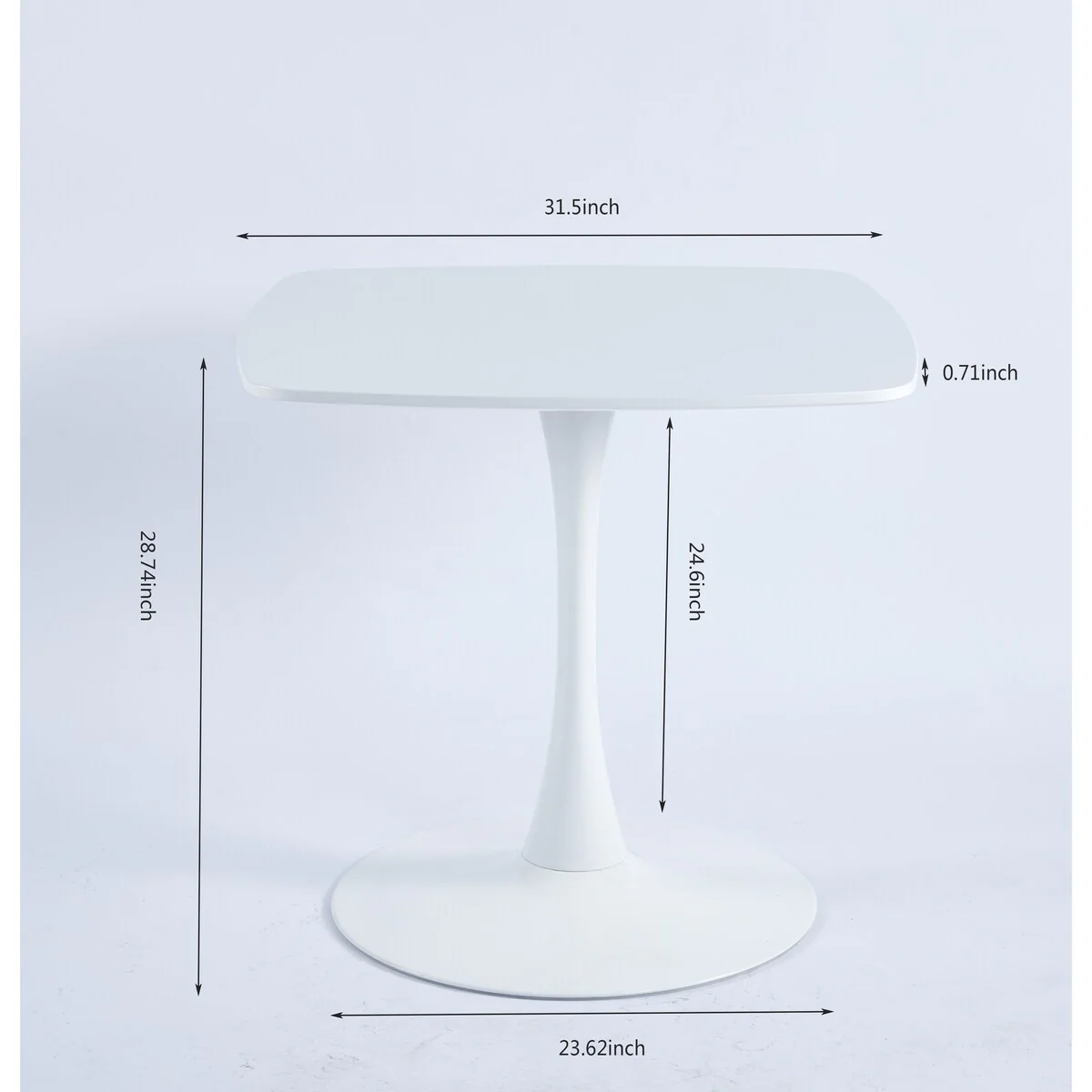 Mid-century 5pieces Kitchen dining table set for 4-6 people