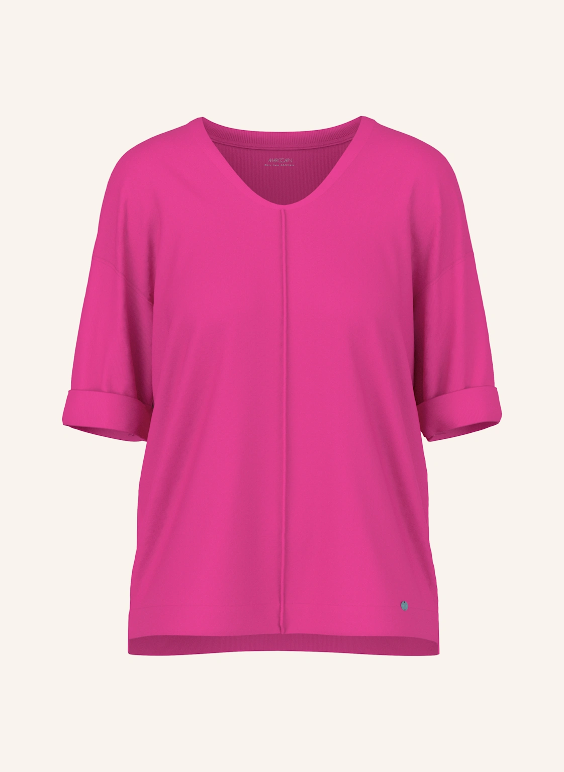 MARC CAIN Shirt im Materialmix mit 3/4-Arm