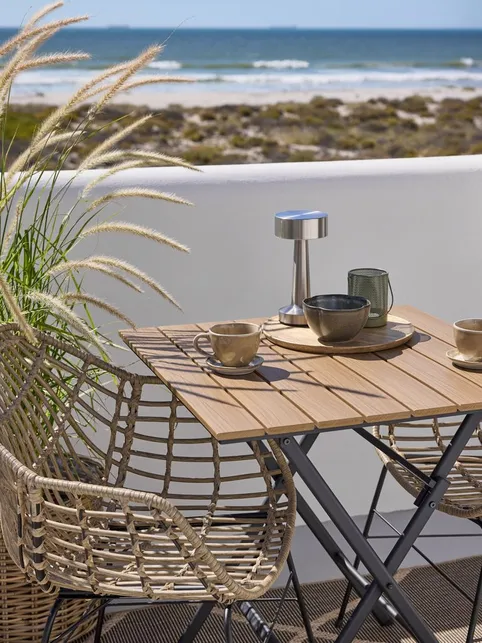 Cafébord SANDVIKA 65x65 natur