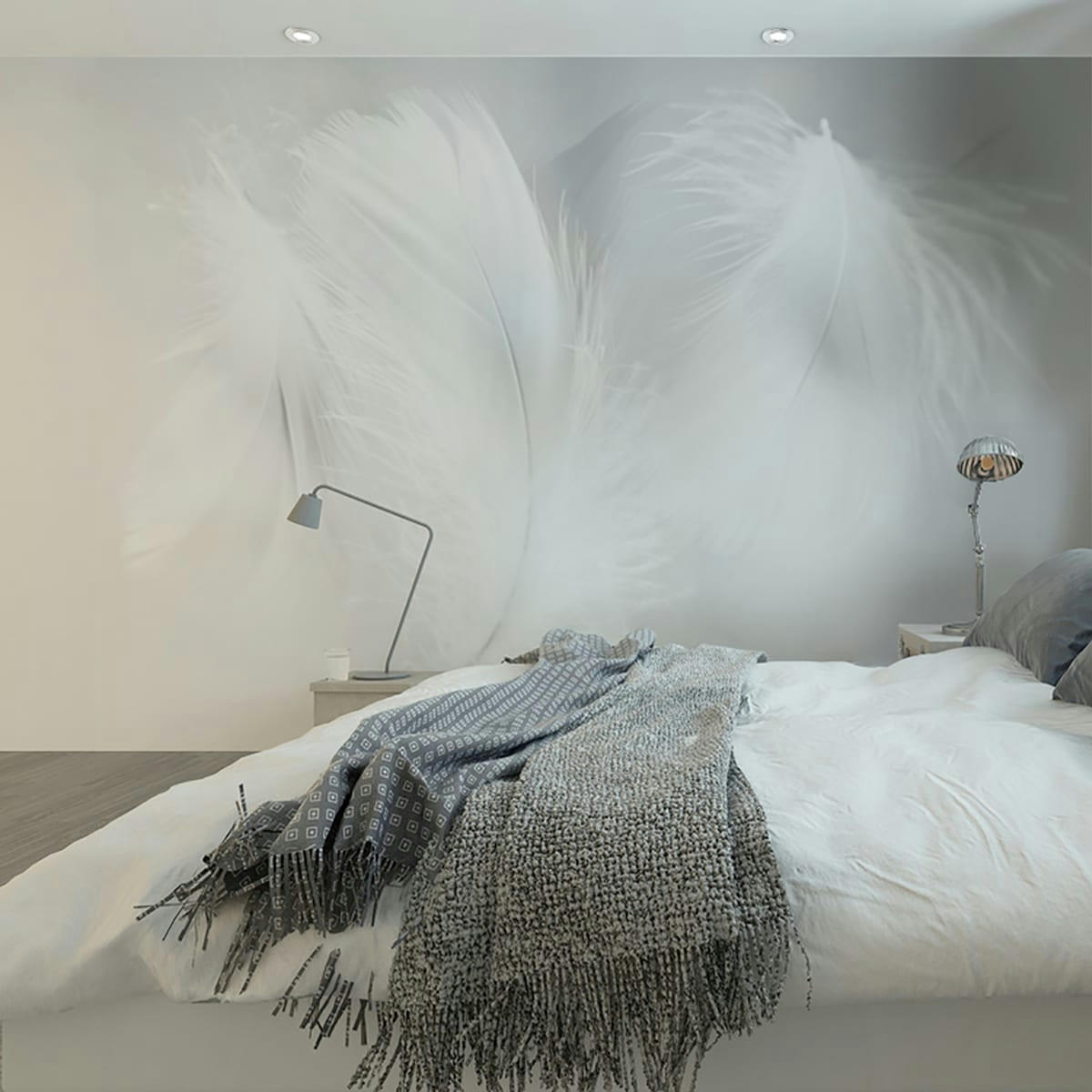 - Papier peint panoramique plumes 2 425 x 250 cm