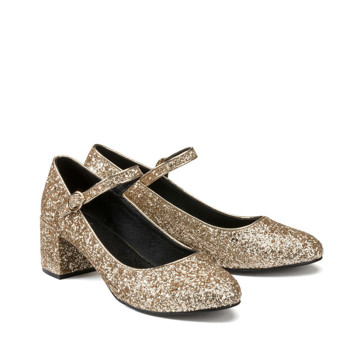 Ballerines babies paillettes à talon