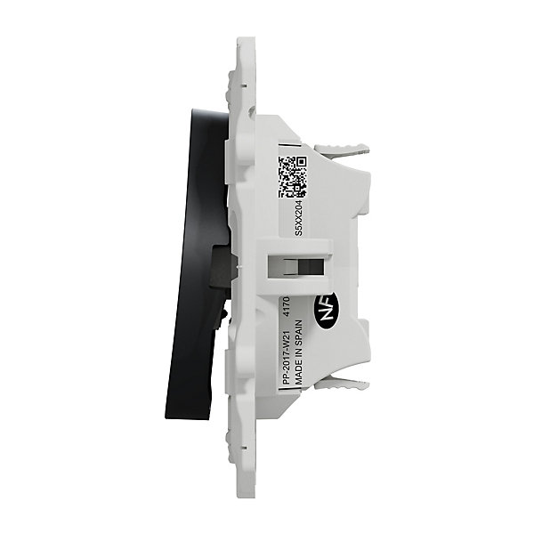 Interrupteur va-et-vient 10A à vis Schneider Electric Odace anthracite