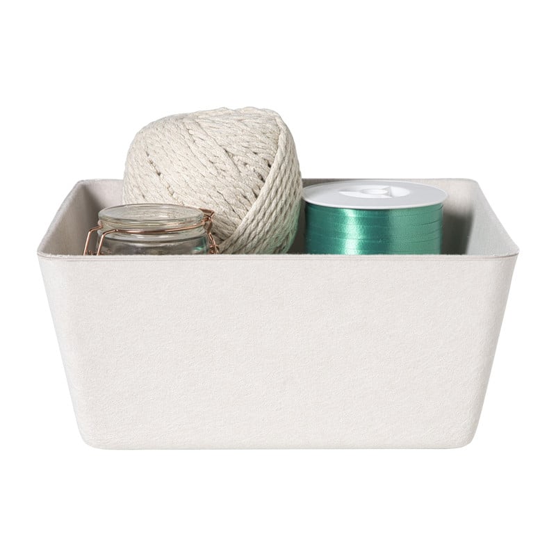 Mand vilt middel - wit - 11x25x25 cm