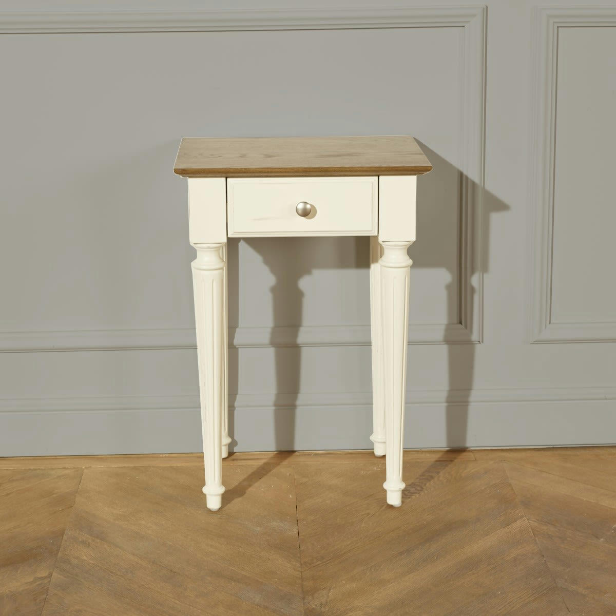 DISSAY - Table de chevet plateau chêne blanc