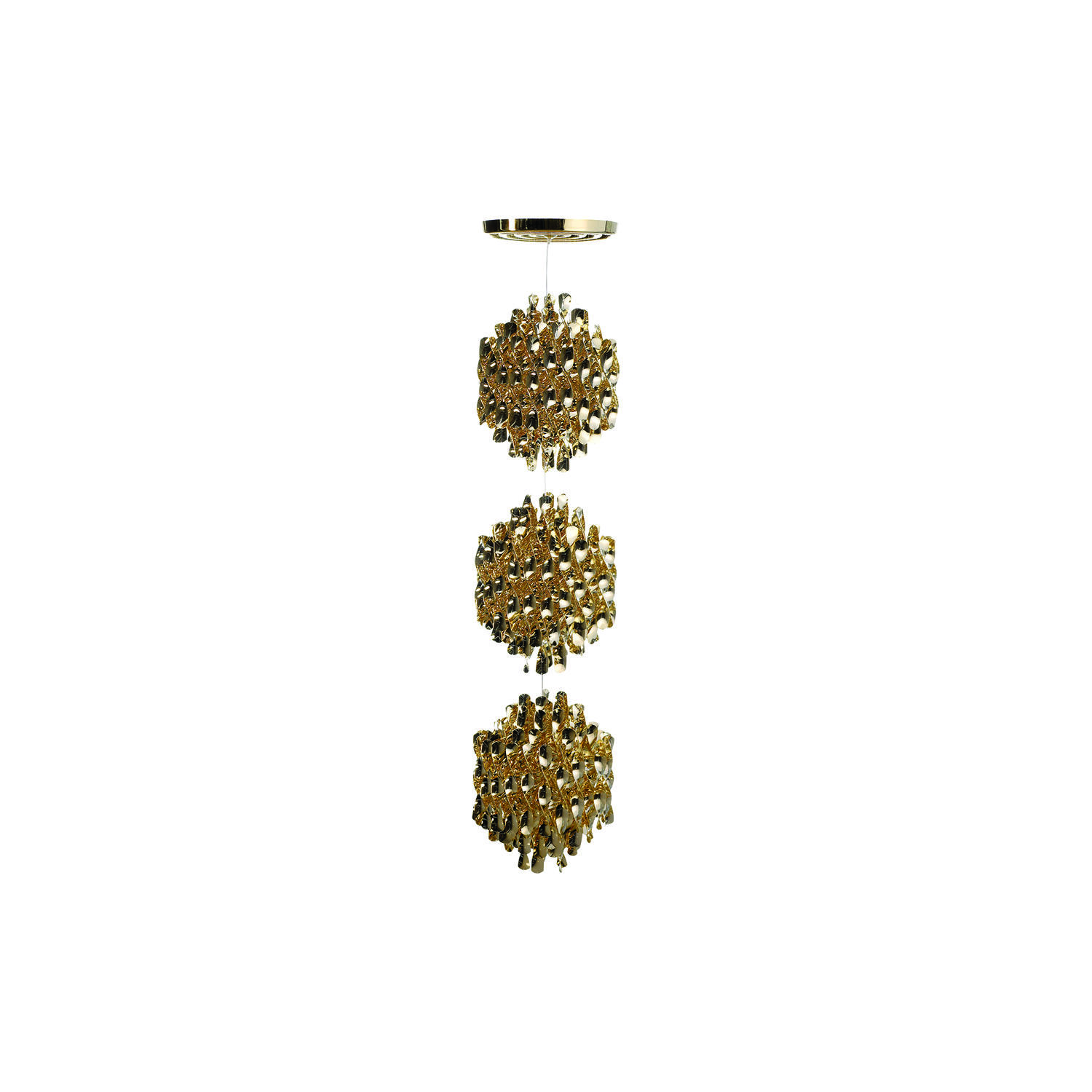 Spiral SP3 pendel, guld