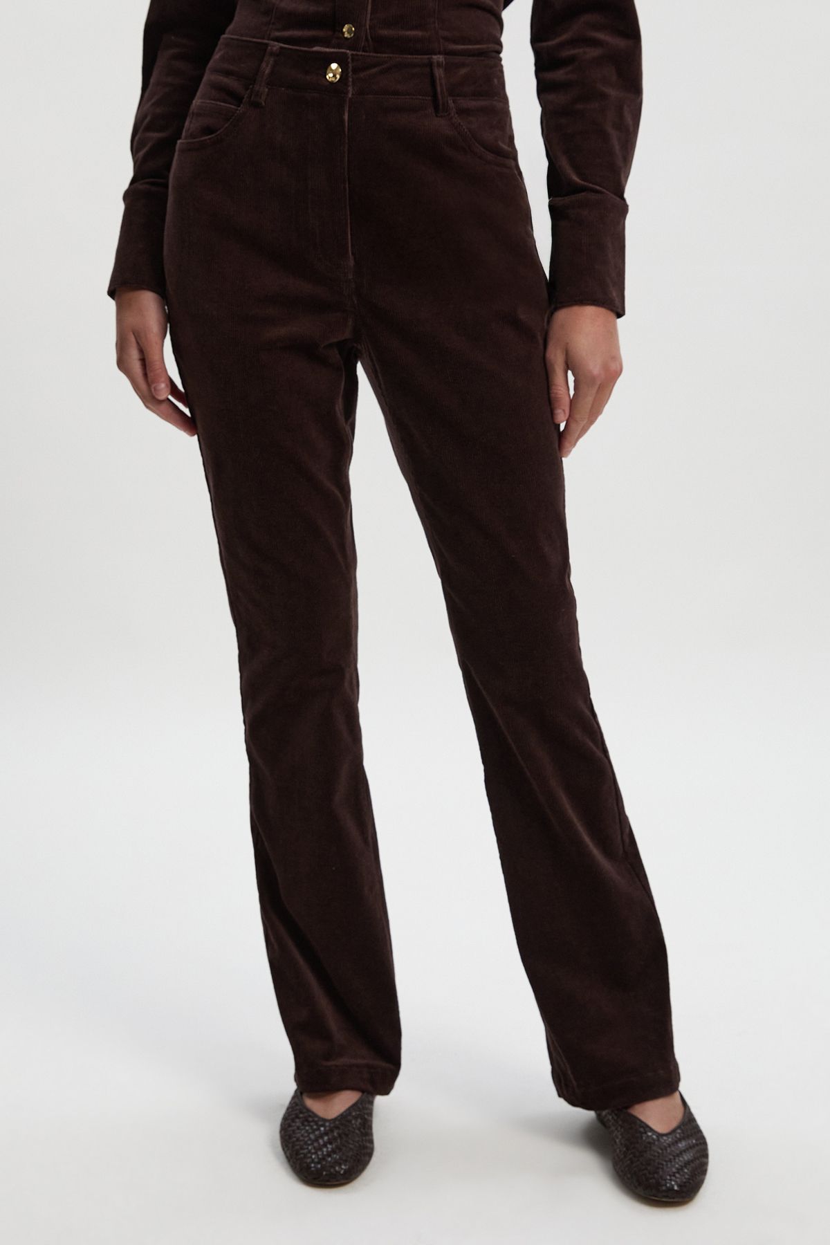 KarenMillen Tall Stretch Cord Kickflare Jean