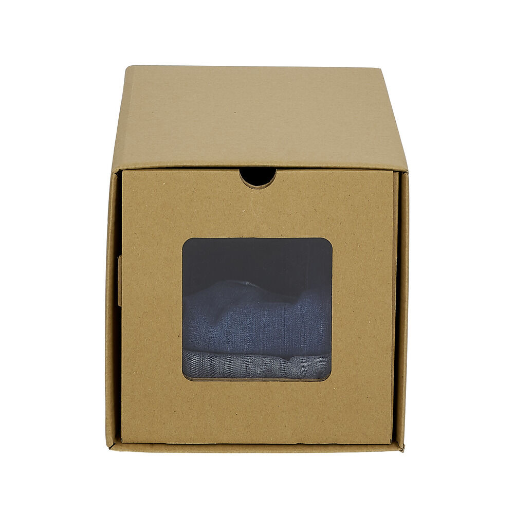 BoÎte de rangement en carton avec fenêtre transparente 34x23xH24cm