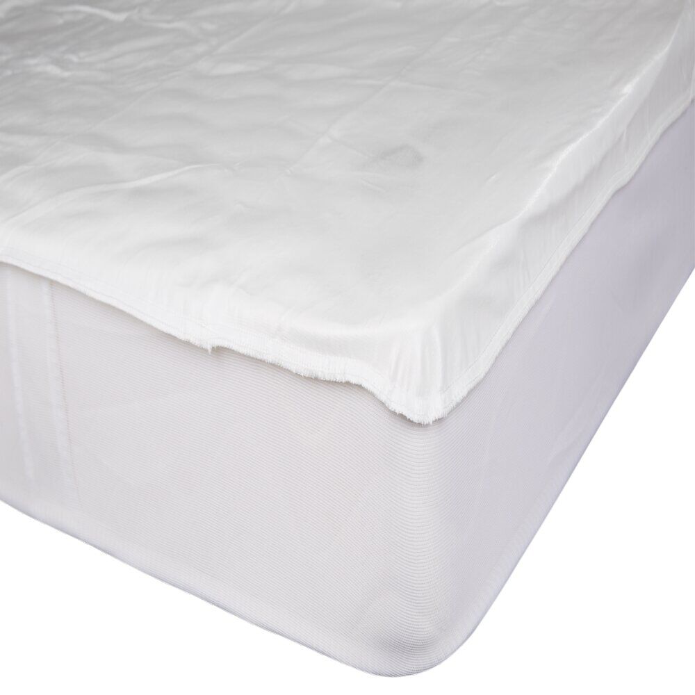 Protège-matelas anti-punaises jersey 160x200x25cm polyester blanc