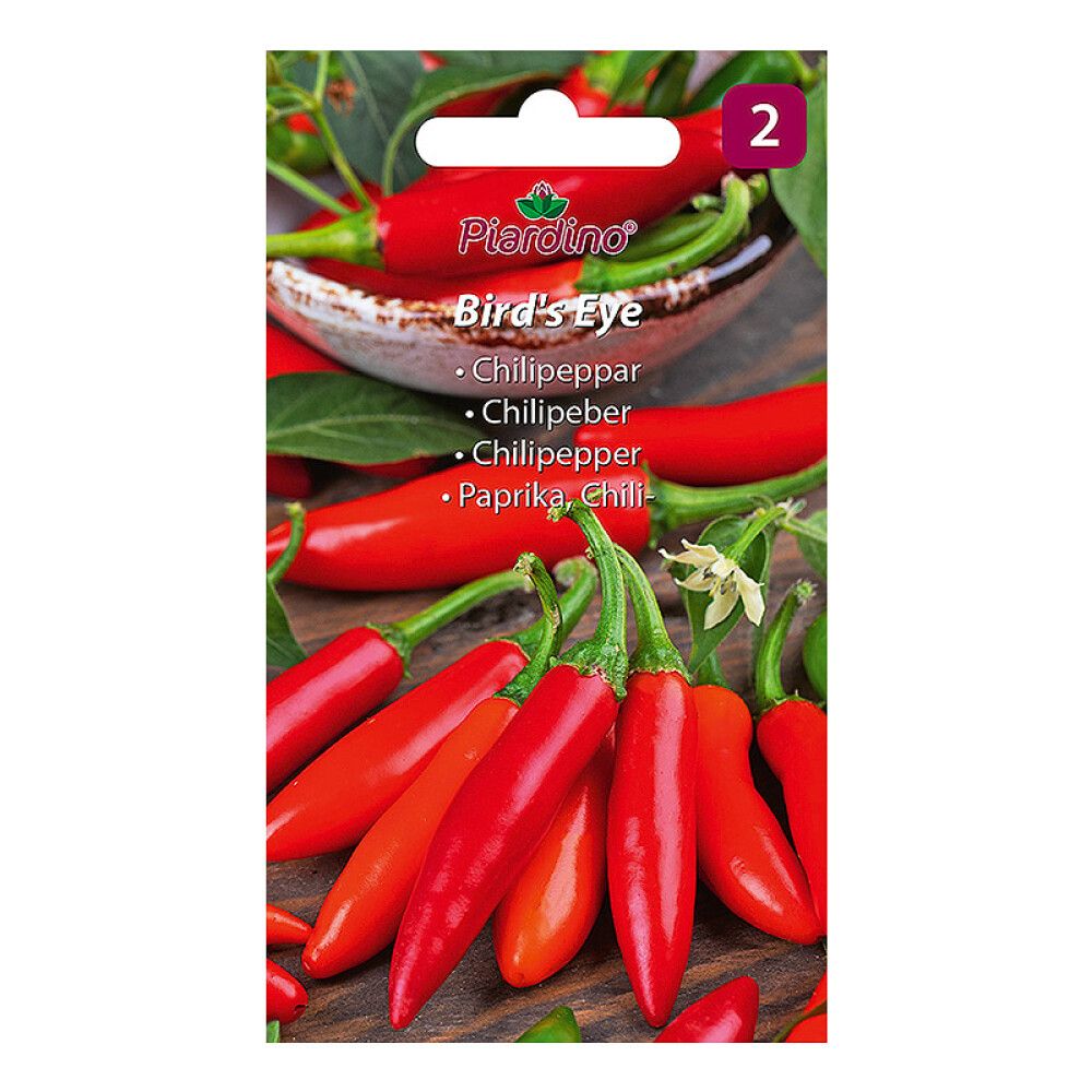 GRØNNSAKSFRØ PIARDINO CHILIPEPPAR BIRDS EYE