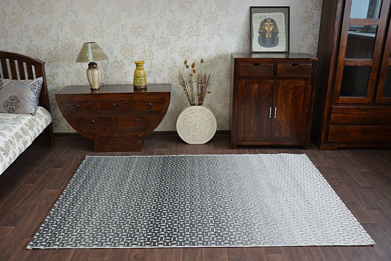 Dywan LISBOA 27208/356 Structural Czarny Szary 80x150 cm