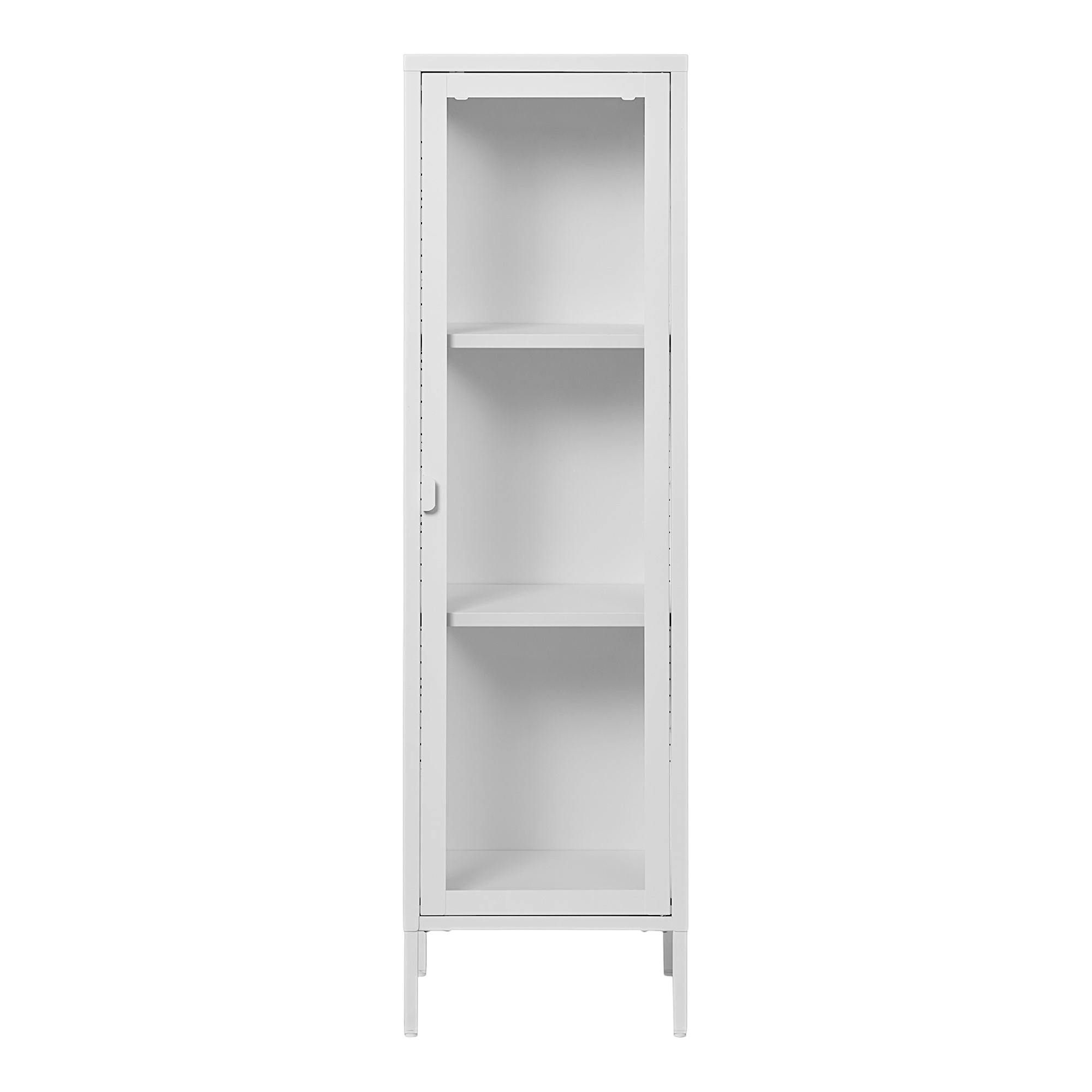 Colonne vitrée en métal blanc 140 cm ODENSE