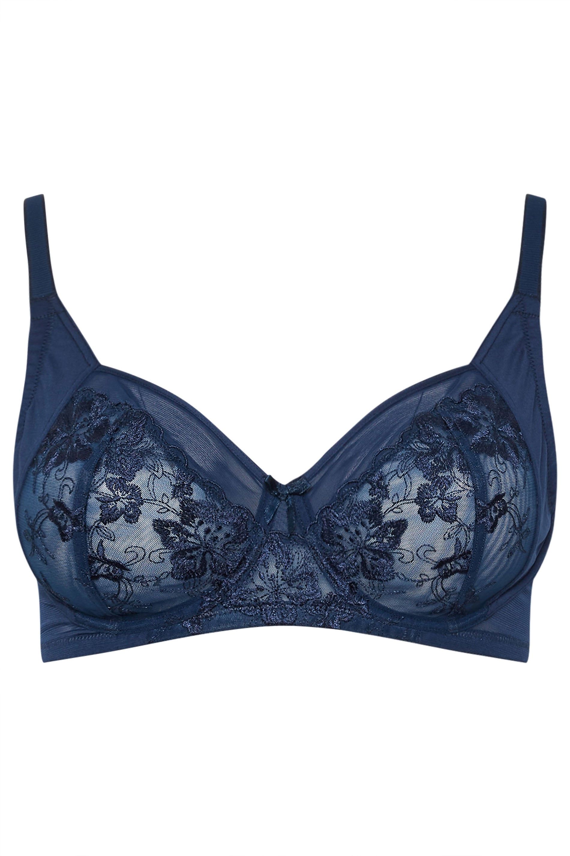 Yours 2 Pack Floral Embroidered Underwired Bras