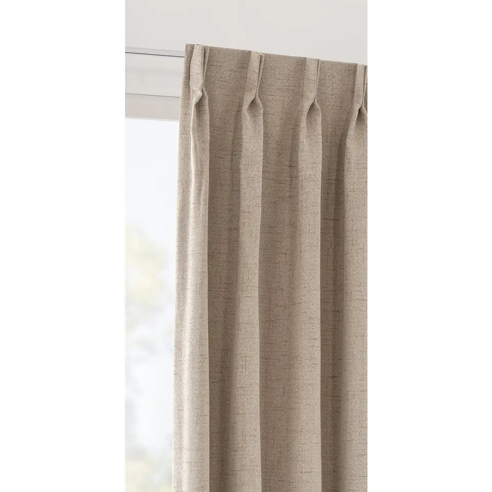 Gordijnstof Noud semi verduisterend - beige