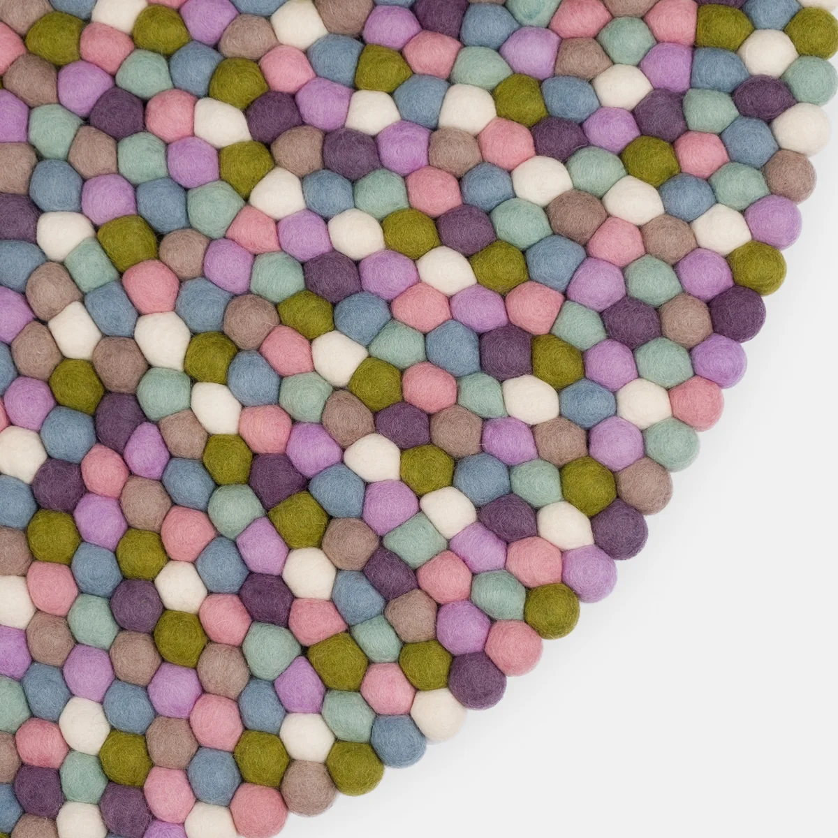 myfelt - Greta Filzkugelteppich, Ø 90 cm