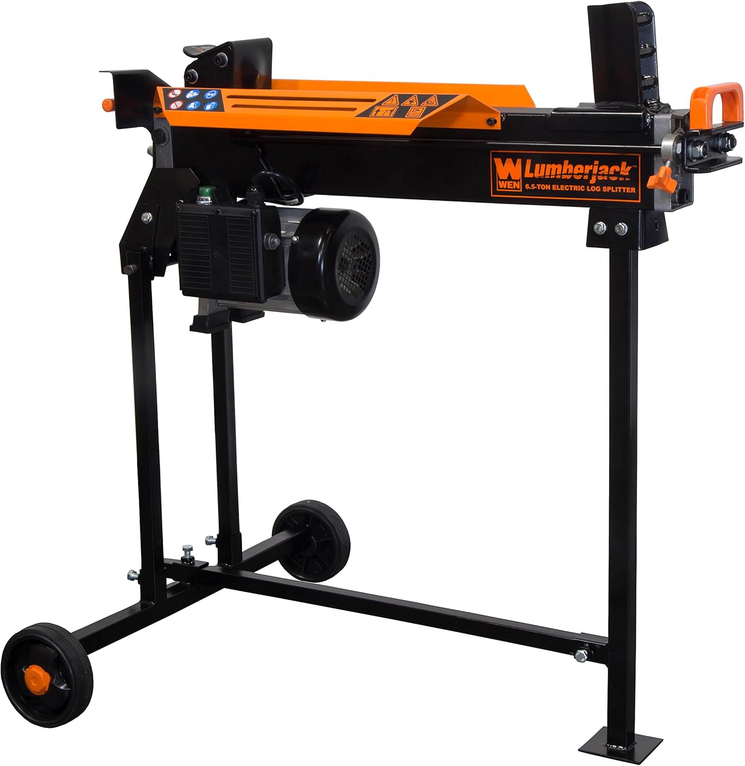 WEN Electric Log Splitter  6.5-Ton Capacity with Portable Stand (56208)