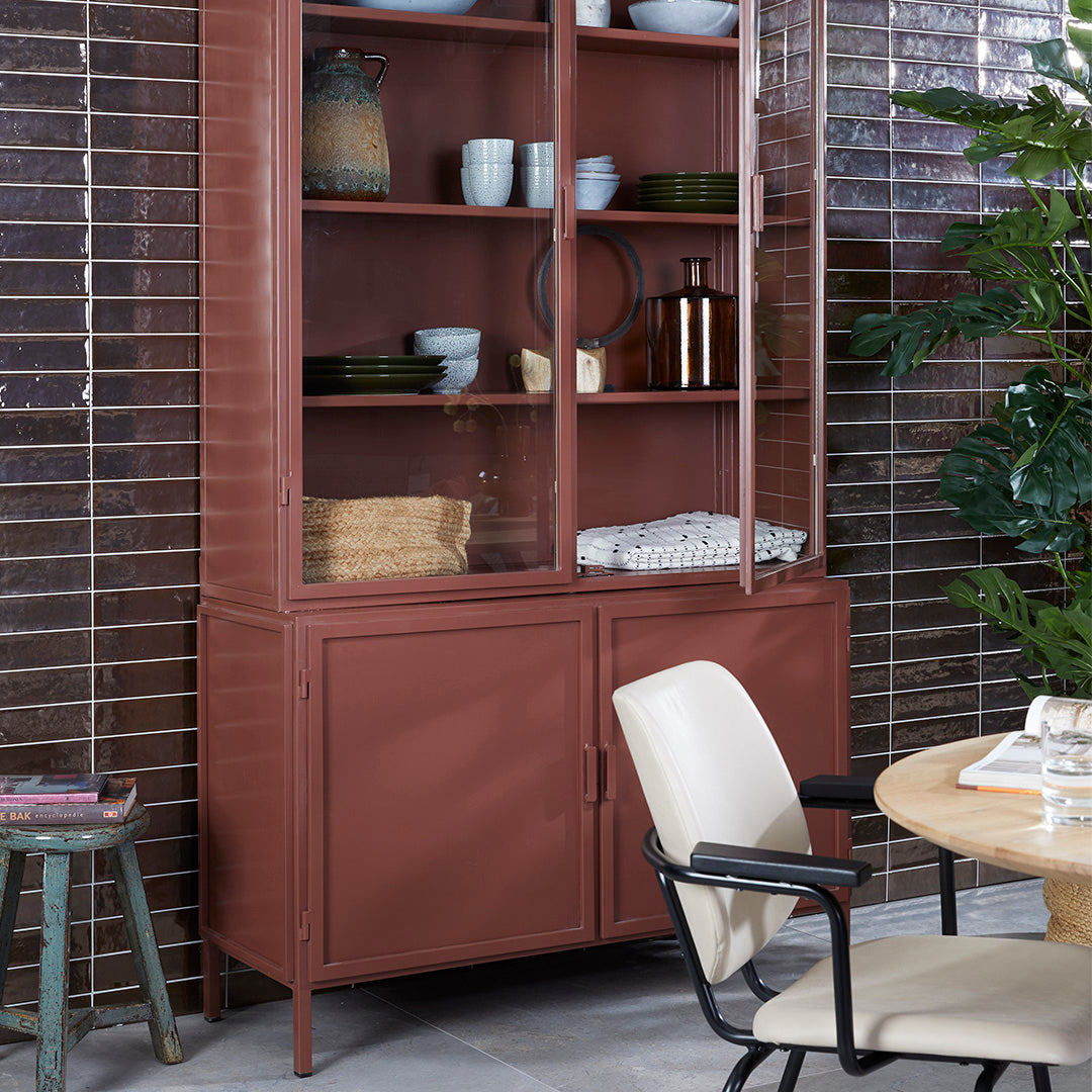 New Routz Garland Vitrinekast 4-deurs - Terra