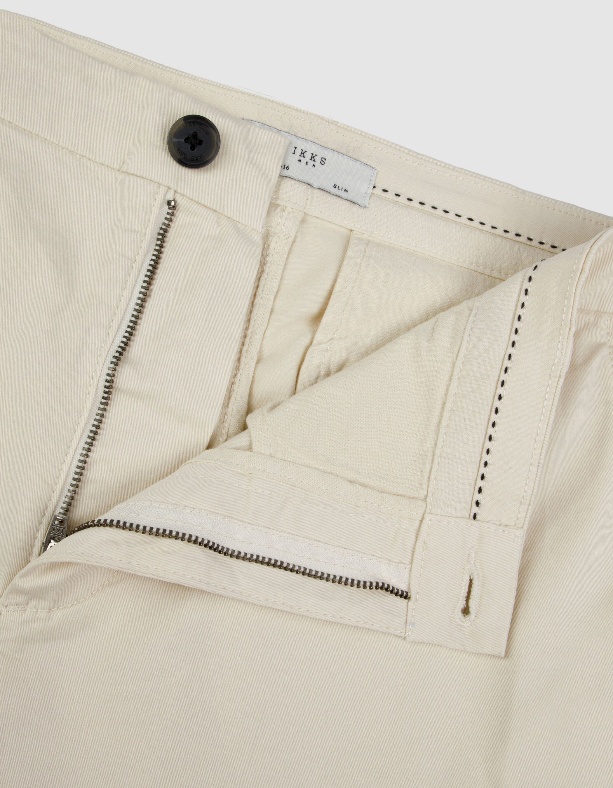 Pantalon chino droit beige Homme