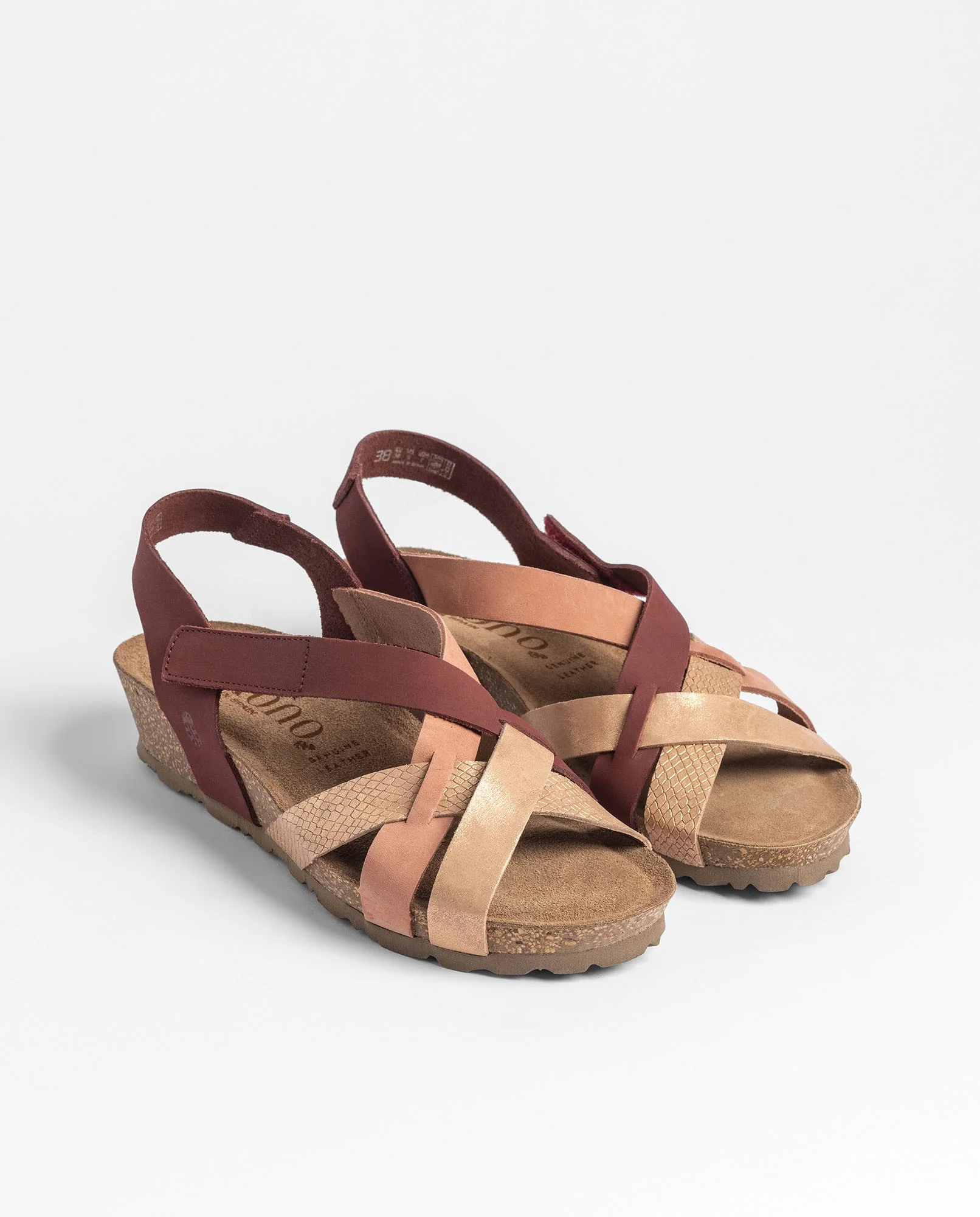 Sandalia cuña MONACO-263 multicolor