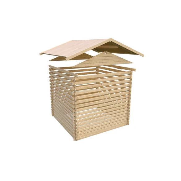 Gartenhaus »Lagor 1«, Holz, BxHxT: 417 x 257 x 327 cm (Außenmaße inkl. Dachüberstand)