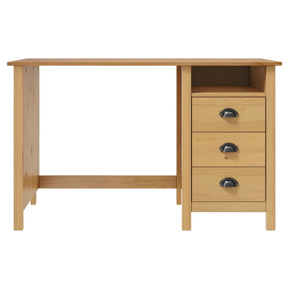 vidaXL - Bureau - Bruin - Grenenhout - 120 x 50 x 74 cm