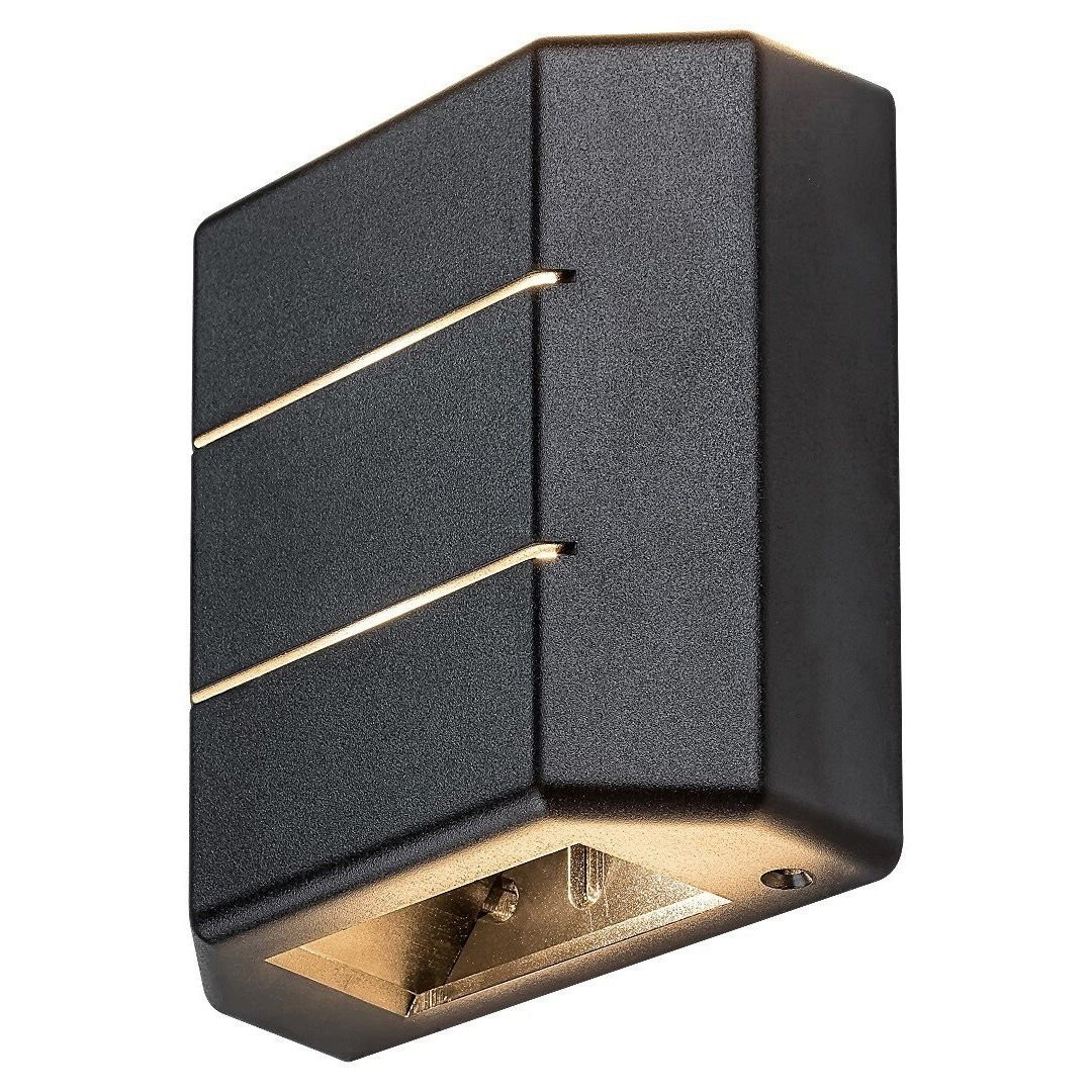 Kinkiet zewnętrzny Lippa 3000K czarny LED 1x6W 70lm IP54 Rabalux